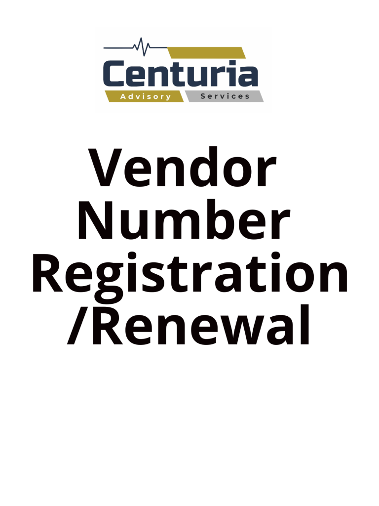 Vendor Number Renewal Centuria Advisory Services